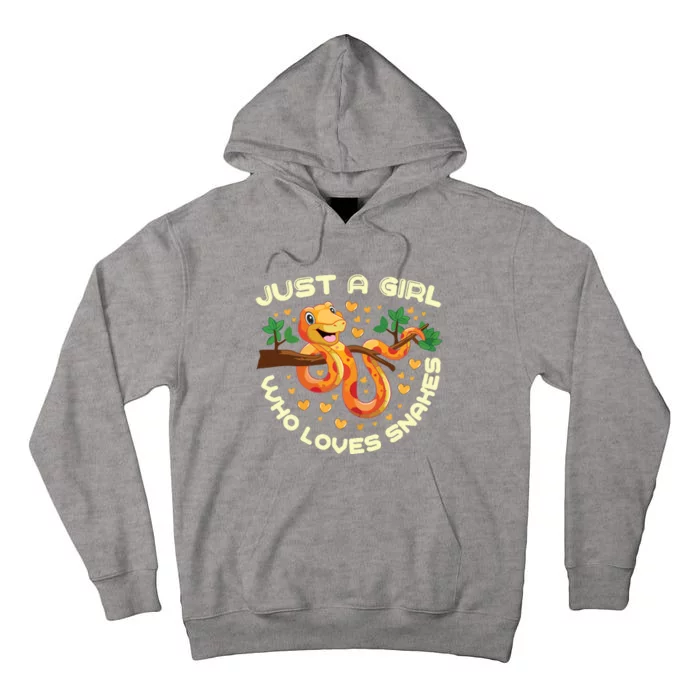 Just A Girl Who Loves Snakes Funny Snake Lover Gifts Tall Hoodie