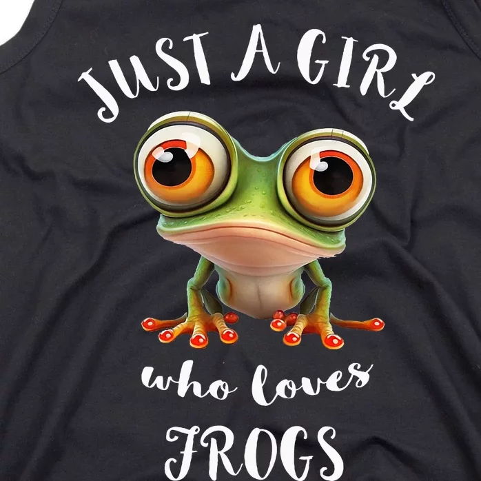 Just A Girl Who Love Rainforest Amphibian Red Eyed Tree Frog Tank Top