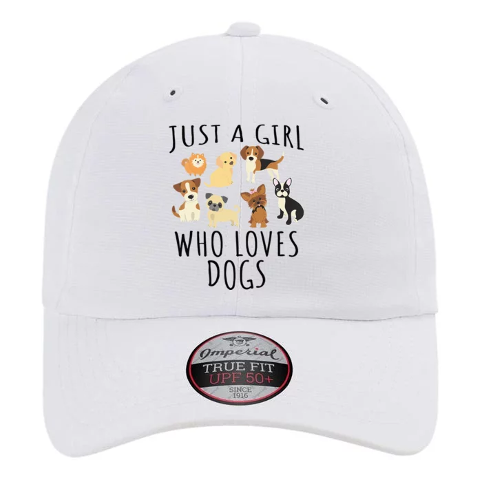 Just A Girl Who Loves Dogs Funny Puppy The Original Performance Cap