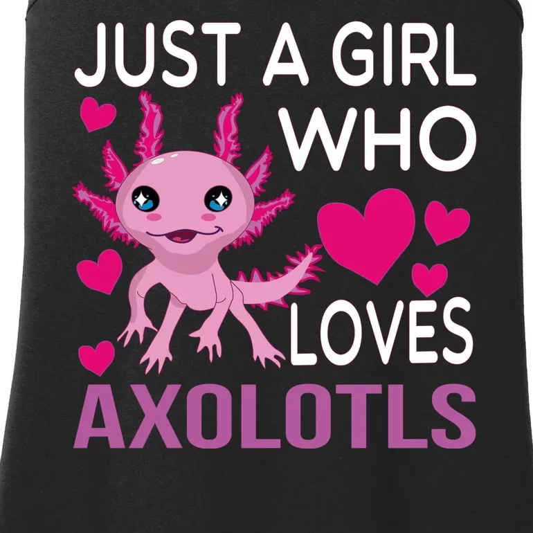 Just A Girl Who Loves Axolotls Ladies Essential Tank