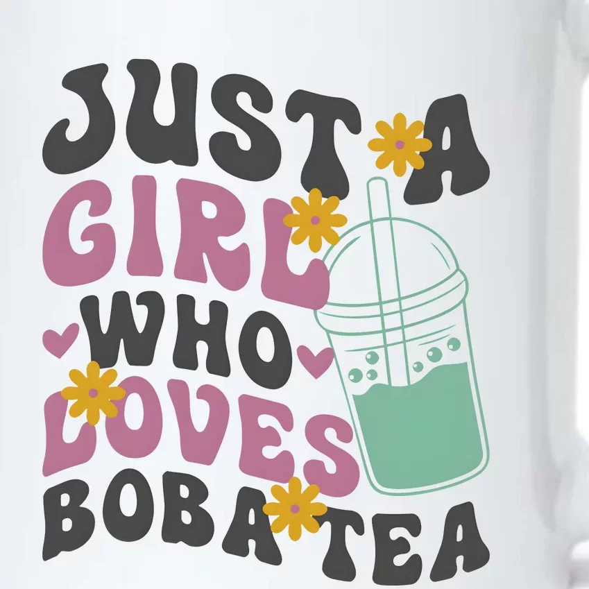 Just A Girl Who Loves Boba Tea Cute Black Color Changing Mug