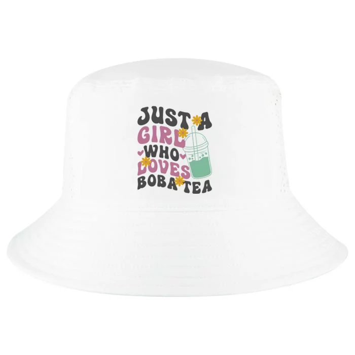 Just A Girl Who Loves Boba Tea Cute Cool Comfort Performance Bucket Hat