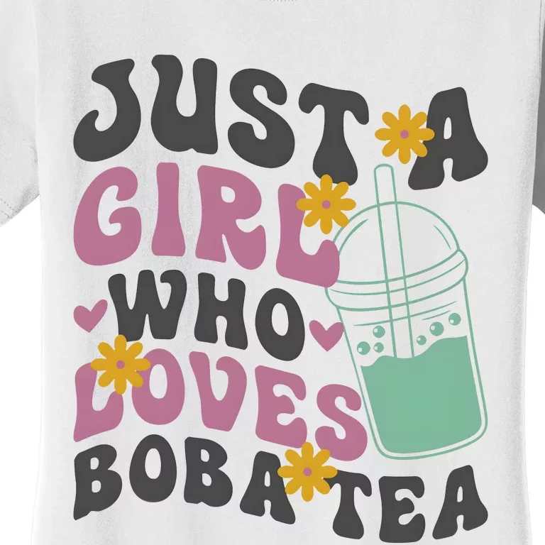 Just A Girl Who Loves Boba Tea Cute Women's T-Shirt