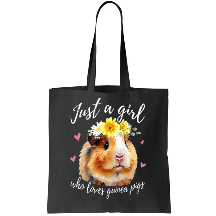 Just A Girl Who Loves Guinea pigs Funny Guinea Pig Lover Tote Bag