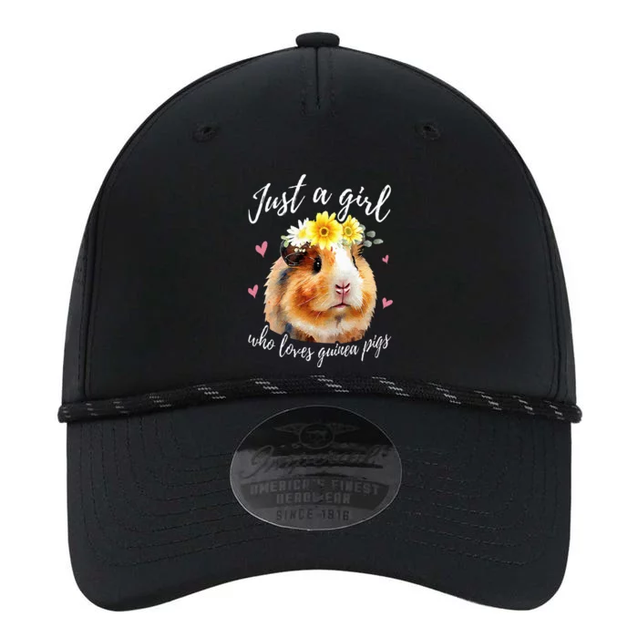 Just A Girl Who Loves Guinea pigs Funny Guinea Pig Lover Performance The Dyno Cap