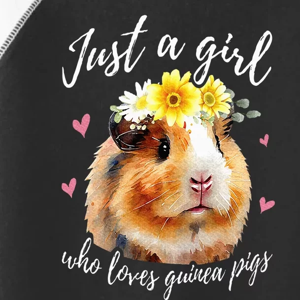 Just A Girl Who Loves Guinea pigs Funny Guinea Pig Lover Toddler Fine Jersey T-Shirt