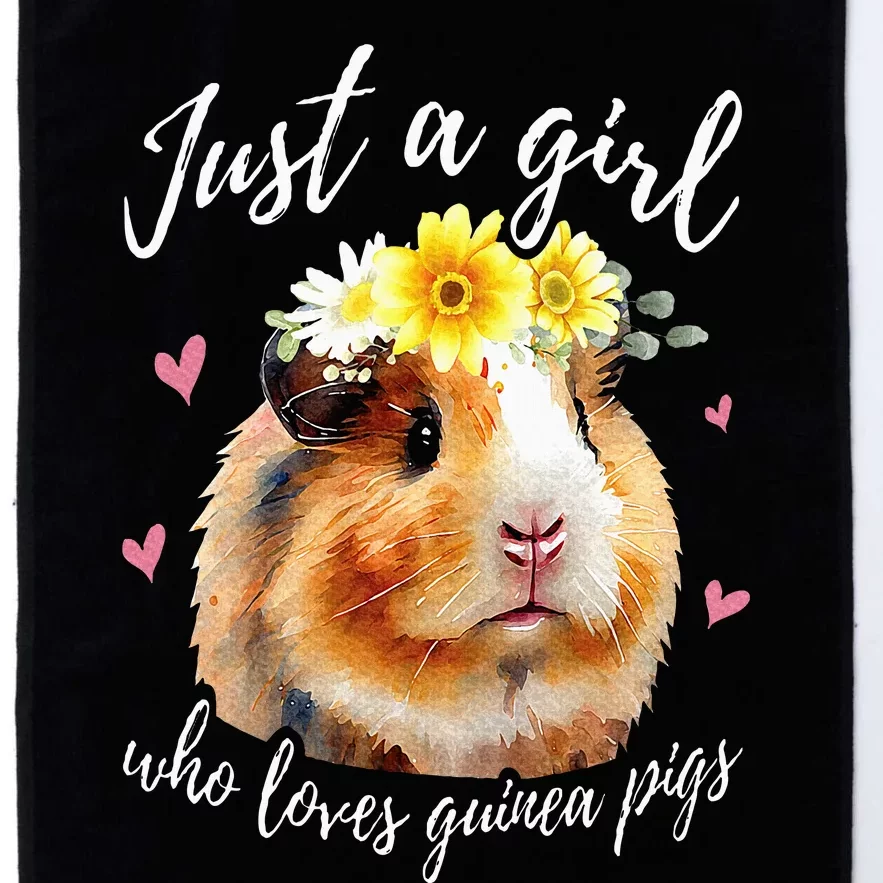 Just A Girl Who Loves Guinea pigs Funny Guinea Pig Lover Platinum Collection Golf Towel