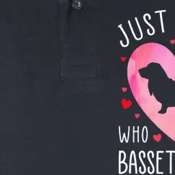 Just a Girl Who Loves Basset Hounds Dog Mama Pet Lover Softstyle Adult Sport Polo