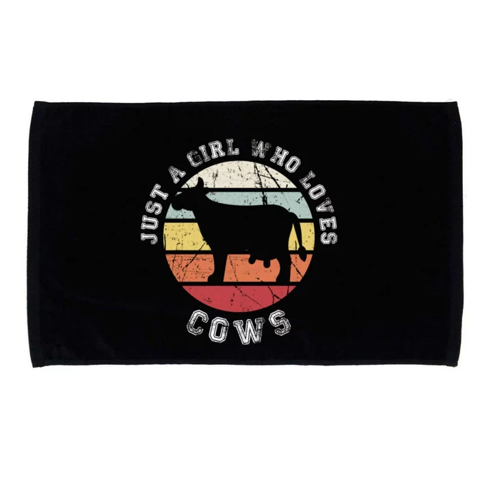 Just A Girl Who Loves Cows Gift Microfiber Hand Towel