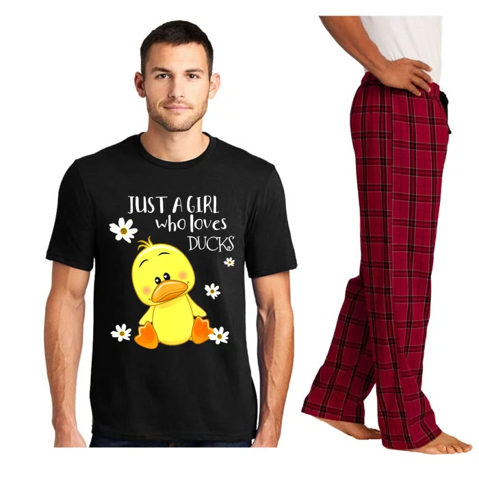 Just A Girl Who Loves Ducks Cute Duck Lover Owner Gift Pajama Set