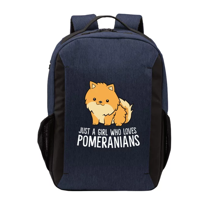 Just A Girl Who Loves Pomeranians Vector Backpack