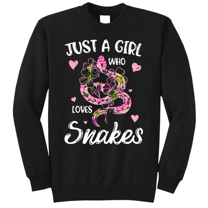 Just A Girl Who Loves Snakes Women Snake Lover Sweatshirt