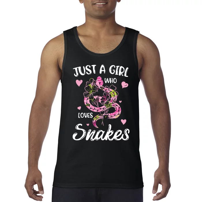 Just A Girl Who Loves Snakes Women Snake Lover Tank Top