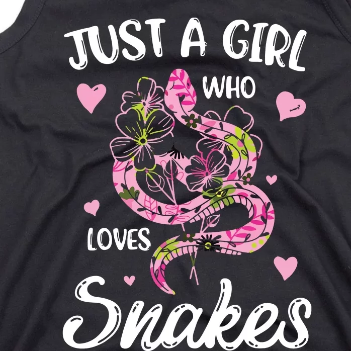 Just A Girl Who Loves Snakes Women Snake Lover Tank Top