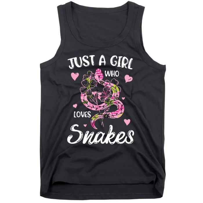 Just A Girl Who Loves Snakes Women Snake Lover Tank Top