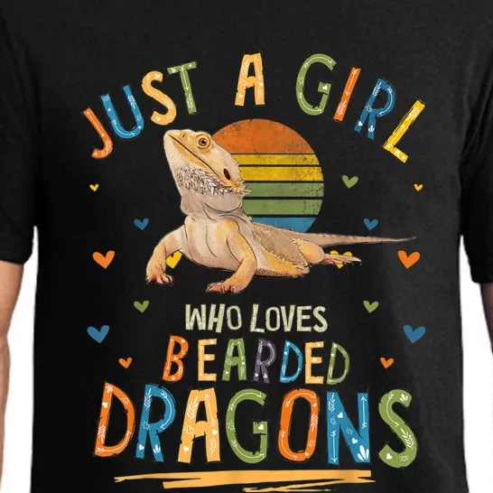 Just A Girl Who Loves Bearded Dragons Pajama Set