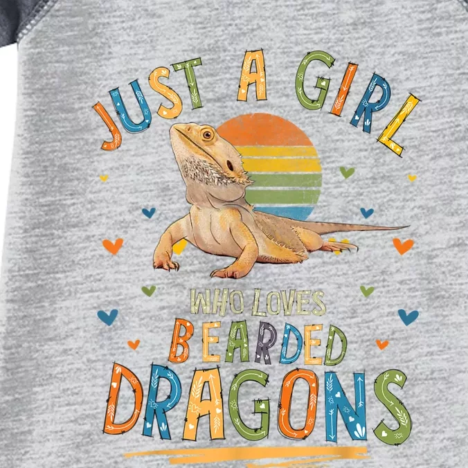 Just A Girl Who Loves Bearded Dragons Infant Baby Jersey Bodysuit