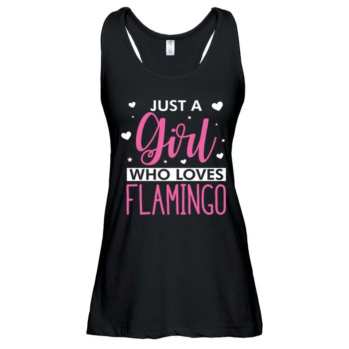 Just A Girl Who Loves Flamingo Ladies Essential Flowy Tank