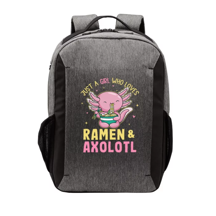 Just A Girl Who Love Ramen And Axolotl Kawaii Anime Japanese Vector Backpack