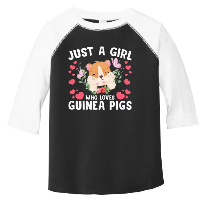 Just A Girl Who Loves Guinea Pigs Cute Guinea Pig Toddler Fine Jersey T-Shirt