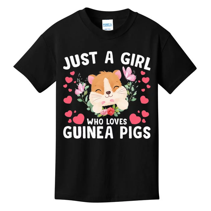 Just A Girl Who Loves Guinea Pigs Cute Guinea Pig Kids T-Shirt