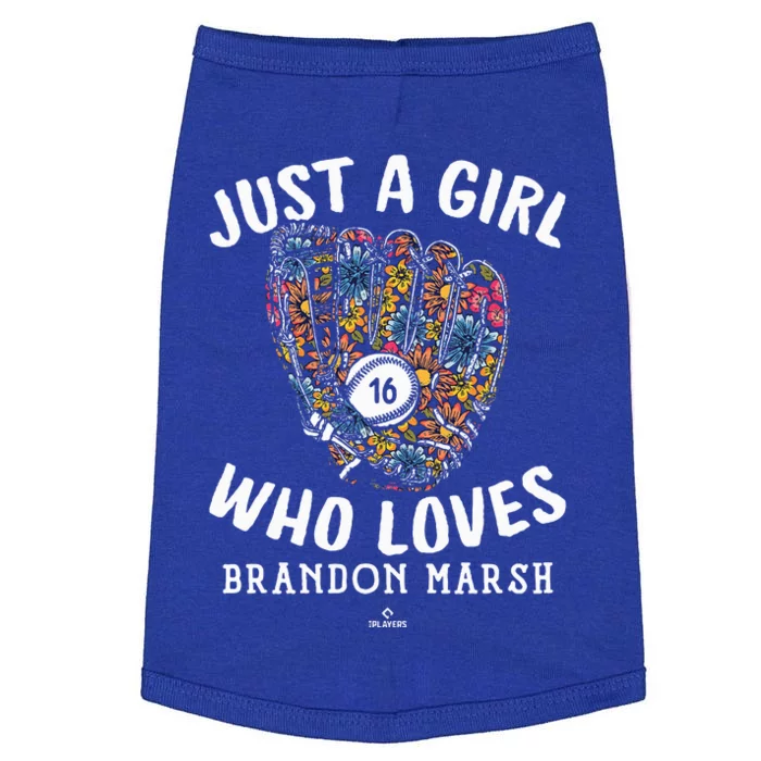 Just A Girl Who Loves Brandon Marsh P.hiladelphia MLBPA Doggie Tank