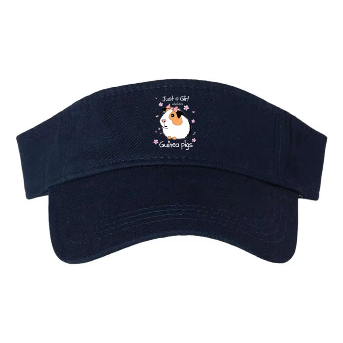 Just A Girl Who Loves Guinea Pigs Cute Pets Lover Gift Valucap Bio-Washed Visor