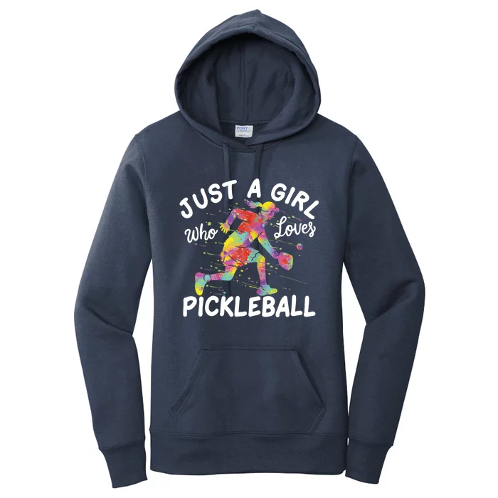 Just A Girl Who Loves Pickleball Women's Pullover Hoodie