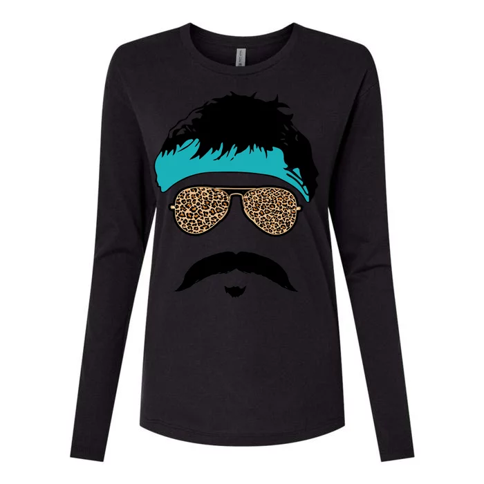 Jaguar Print Shades Uncle Rico Minshew Duuuval Womens Cotton Relaxed Long Sleeve T-Shirt