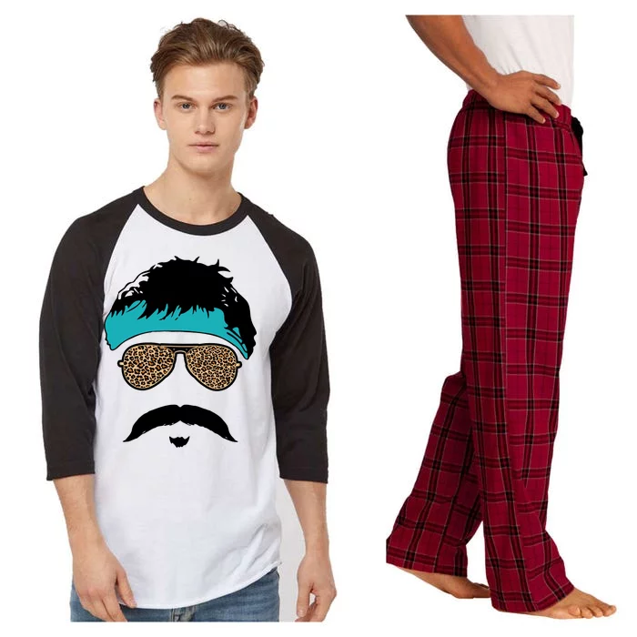 Jaguar Print Shades Uncle Rico Minshew Duuuval Raglan Sleeve Pajama Set