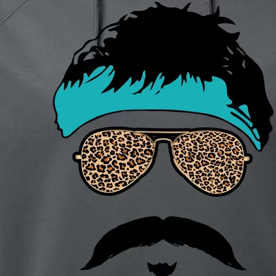 Jaguar Print Shades Uncle Rico Minshew Duuuval Performance Fleece Hoodie