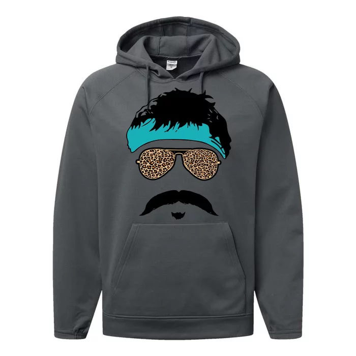 Jaguar Print Shades Uncle Rico Minshew Duuuval Performance Fleece Hoodie