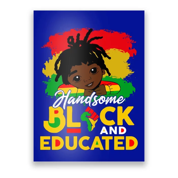 Juneteenth African Handsome Black Educated Black History Gift Poster