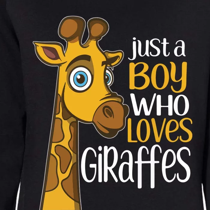 Just A Human Who Loves Giraffes Funny Giraffe Gift Womens California Wash Sweatshirt