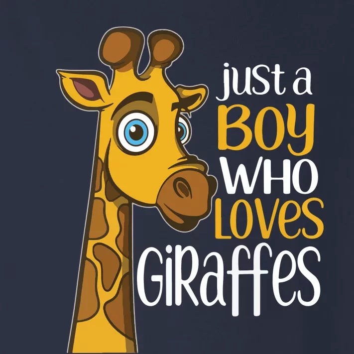 Just A Human Who Loves Giraffes Funny Giraffe Gift Toddler Long Sleeve Shirt