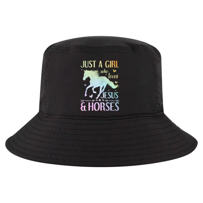 Jesus And Horses Horse Gifts Cool Comfort Performance Bucket Hat