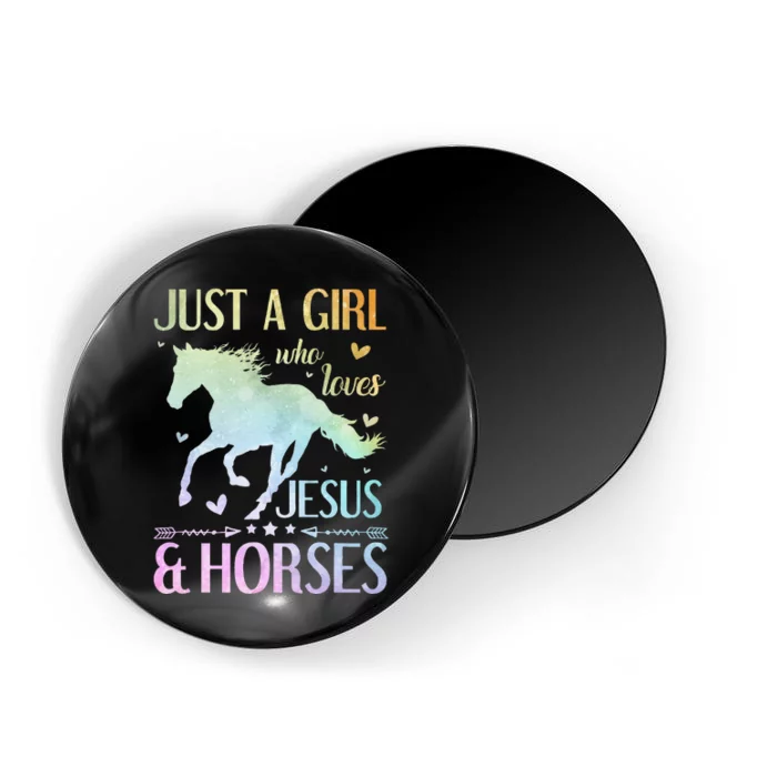 Jesus And Horses Horse Gifts Magnet