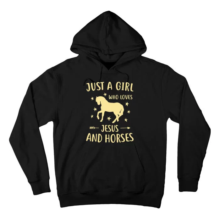 Jesus And Horses Horse Gifts Tall Hoodie