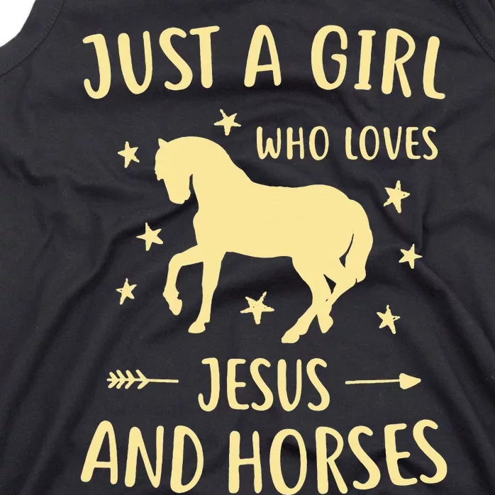 Jesus And Horses Horse Gifts Tank Top