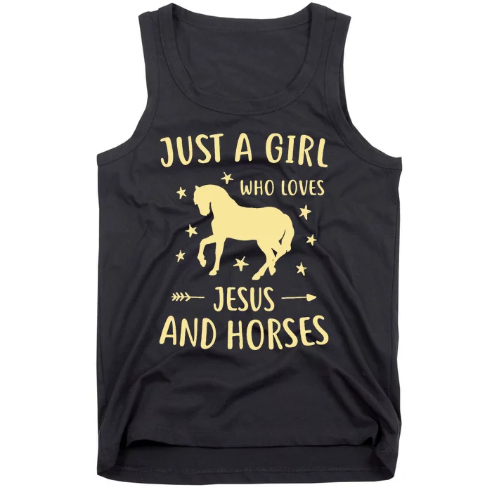 Jesus And Horses Horse Gifts Tank Top