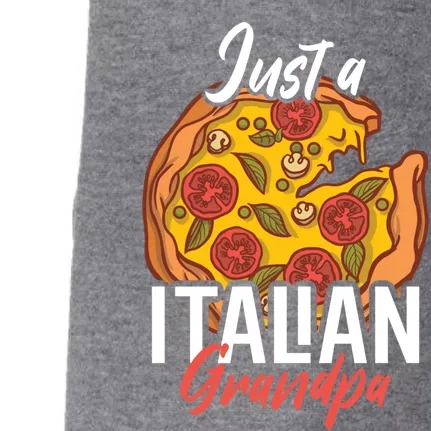 Just A Italian Grandpa With A Pizza Cool Gift Doggie 3-End Fleece Hoodie