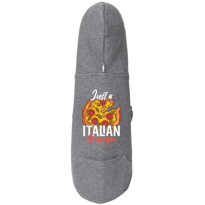 Just A Italian Grandpa With A Pizza Cool Gift Doggie 3-End Fleece Hoodie