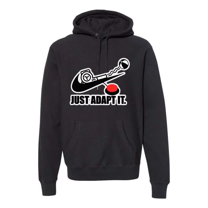 Just Adapt It Tick Design Premium Hoodie