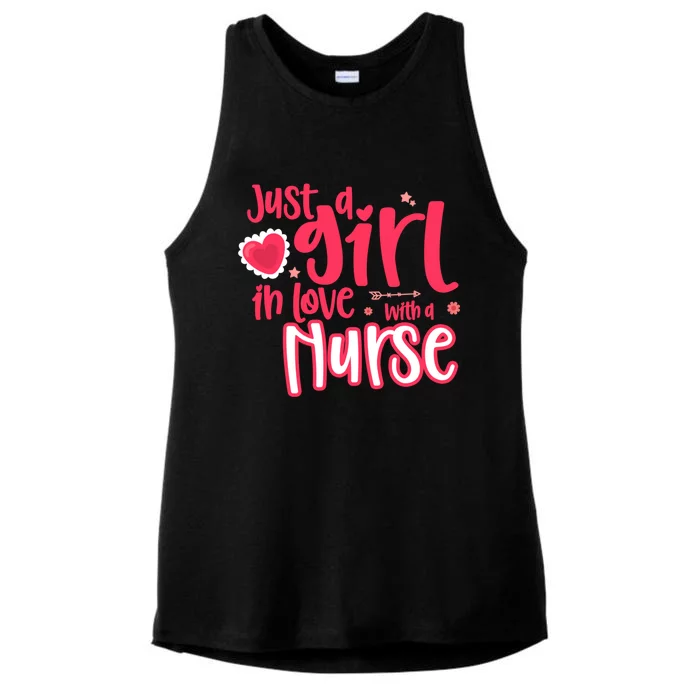 Just A In Love With A Nurse Gift Ladies Tri-Blend Wicking Tank