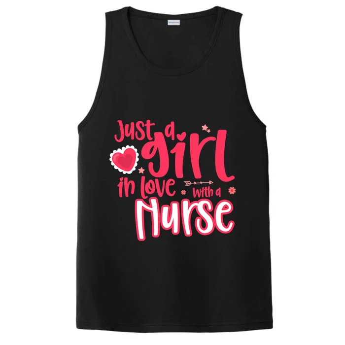 Just A In Love With A Nurse Gift Performance Tank