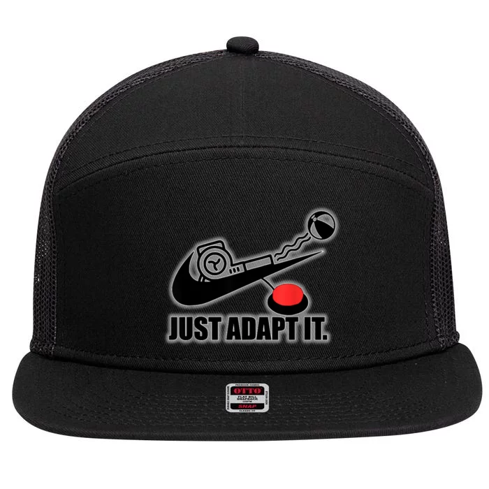 Just Adapt It 7 Panel Mesh Trucker Snapback Hat