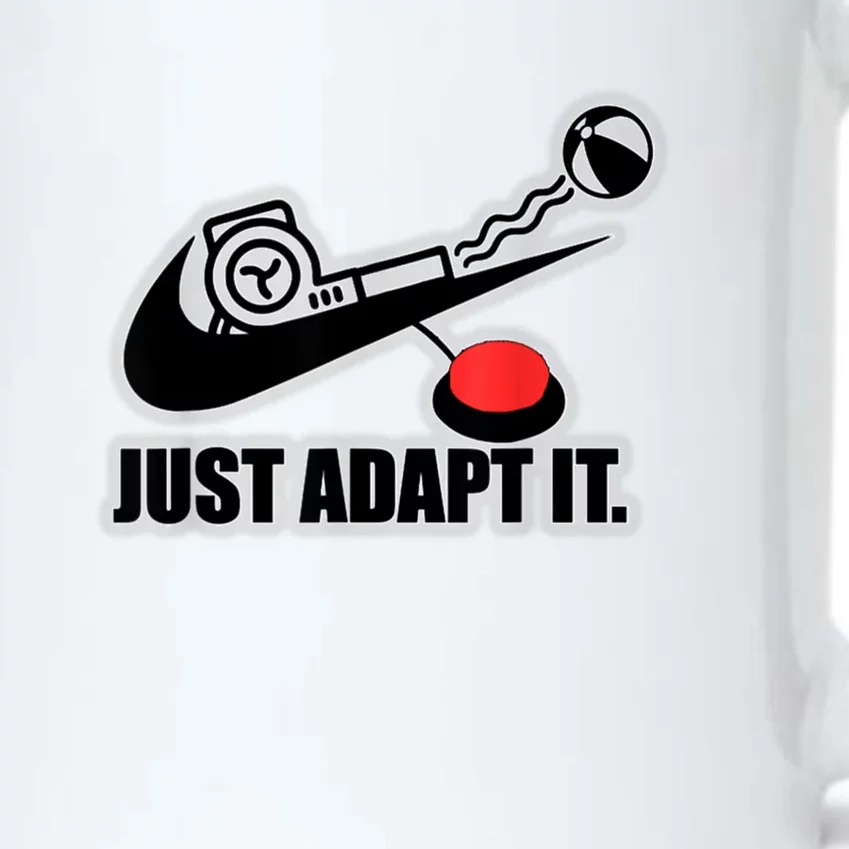 Just Adapt It Black Color Changing Mug