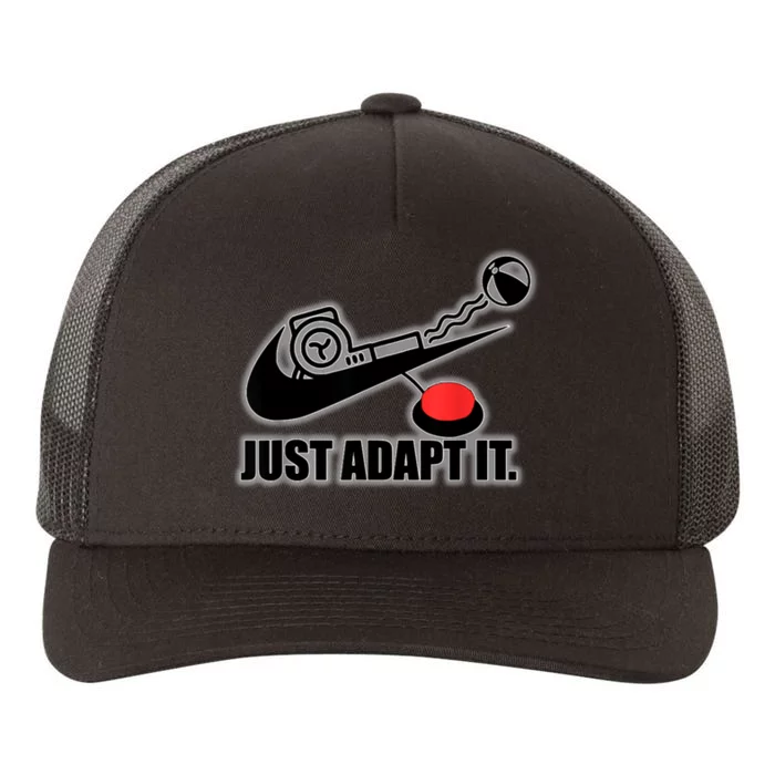 Just Adapt It Yupoong Adult 5-Panel Trucker Hat