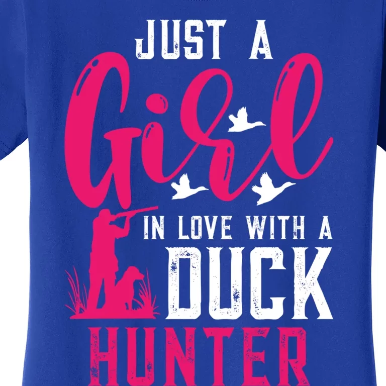 Just A In Love With A Duck Hunter Gift Women's T-Shirt