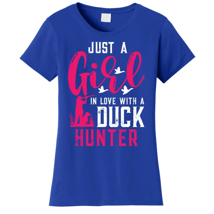 Just A In Love With A Duck Hunter Gift Women's T-Shirt